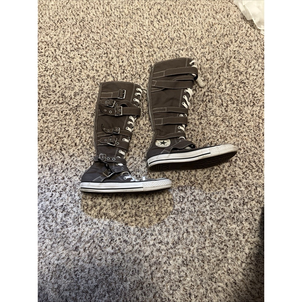 Converse Chuck Taylor All Star XX-Hi Knee-High Shoes Women's‎ Sz 7.5 Men 5.5Grey